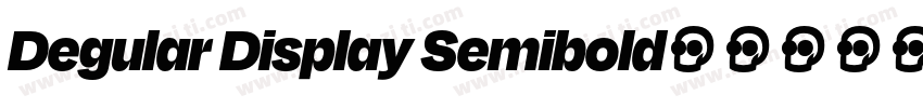 Degular Display Semibold字体转换